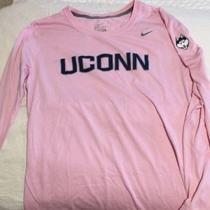 Pink UConn Nike long sleeve